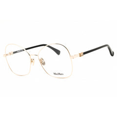 Max Mara Women's Eyeglasses - Pale Gold Metal Butterfly Full Rim Frame | MM5033 032