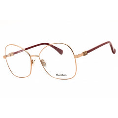 Max Mara Women's Eyeglasses - Shiny Light Bronze Metal Butterfly Frame | MM5033 034