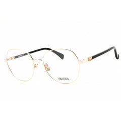Max Mara Women's Eyeglasses - Pale Gold Metal Cat Eye Full Rim Frame | MM5034 032