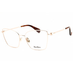 Max Mara Women's Eyeglasses - Shiny Rose Gold Metal Cat Eye Full Rim | MM5048 028