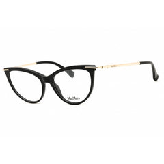 Max Mara Women's Eyeglasses - Shiny Black Acetate Cat Eye Full Rim Frame | MM5049 001