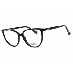 Max Mara Women's Eyeglasses - Shiny Black Acetate Cat Eye Full Rim Frame | MM5055 001