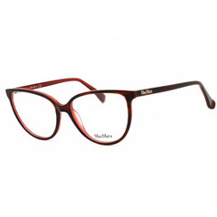 Max Mara Women's Eyeglasses - Shiny Bordeaux Acetate Cat Eye Full Rim | MM5055 069