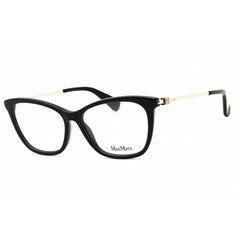 Max Mara Women's Eyeglasses - Shiny Black Acetate Cat Eye Full Rim Frame | MM5070 001