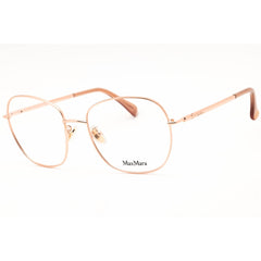 Max Mara Women's Eyeglasses - Pink Gold Metal Cat Eye Full Rim Frame | MM5077-H 033