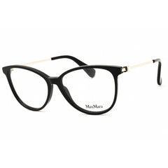 Max Mara Women's Eyeglasses - Shiny Black Acetate Cat Eye Full Rim Frame | MM5078 001