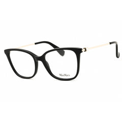 Max Mara Women's Eyeglasses - Shiny Black Acetate Cat Eye Full Rim Frame | MM5079 001