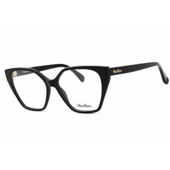 Max Mara Women's Eyeglasses - Shiny Black Acetate Cat Eye Full Rim Frame | MM5085 001