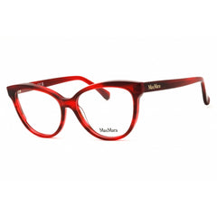 Max Mara Women's Eyeglasses - Red/Other Acetate Cat Eye Full Rim Frame | MM5093 068