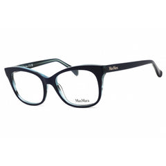 Max Mara Women's Eyeglasses - Shiny Blue Acetate Cat Eye Full Rim Frame | MM5094 090