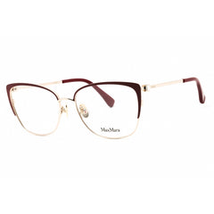 Max Mara Women's Eyeglasses - Pale Gold Metal Cat Eye Full Rim Frame | MM5106 032