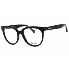 Max Mara Women's Eyeglasses - Shiny Black Acetate Round Full Rim Frame | MM5110 001