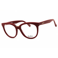 Max Mara Women's Eyeglasses - Shiny Red Acetate Round Full Rim Frame | MM5110 066