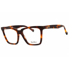 Max Mara Women's Eyeglasses - Dark Havana Acetate Square Full Rim Frame | MM5111 052