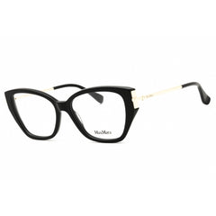 Max Mara Men's Eyeglasses - Shiny Black Acetate Cat Eye Full Rim Frame | MM5117 001