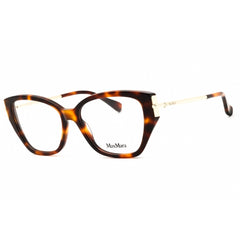 Max Mara Women's Eyeglasses - Dark Havana Acetate Cat Eye Full Rim Frame | MM5117 052