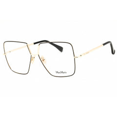Max Mara Women's Eyeglasses - Shiny Black Metal Oversized Full Rim Frame | MM5120 001