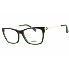 Max Mara Women's Eyeglasses - Dark Green/Other Acetate Cat Eye Full Rim | MM5128 098
