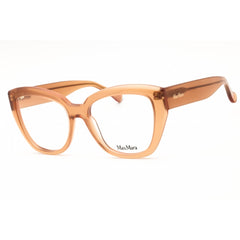 Max Mara Women's Eyeglasses - Shiny Light Brown Acetate Cat Eye Full Rim | MM5134 045