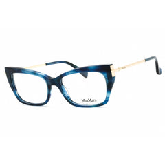 Max Mara Women's Eyeglasses - Blue/Other Acetate Cat Eye Full Rim Frame | MM5137 092