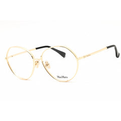 Max Mara Women's Eyeglasses - Shiny Deep Gold Metal Round Full Rim Frame | MM5139 030