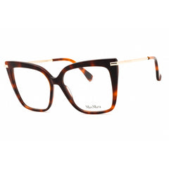 Max Mara Women's Eyeglasses - Dark Havana Acetate Cat Eye Full Rim Frame | MM5144 052