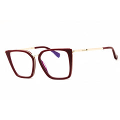 Max Mara Women's Eyeglasses - Shiny Bordeaux Metal Square Full Rim | MM5151-B 069