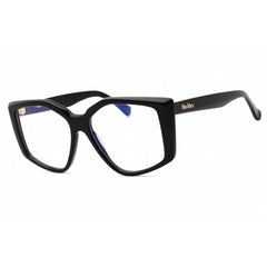 Max Mara Women's Eyeglasses - Shiny Black Acetate Oversized Full Rim | MM5162-B 001