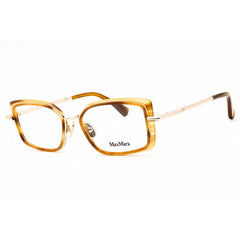Max Mara Women's Eyeglasses - Dark Brown/Other Metal Rectangular Frame | MM5186 050