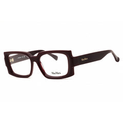 Max Mara Women's Eyeglasses - Shiny Bordeaux Acetate Rectangular Frame | MM5189 069