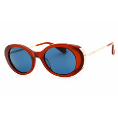 Max Mara Women's Sunglasses - Red/Gold Acetate Oval Full Rim Frame | MM0080 68V