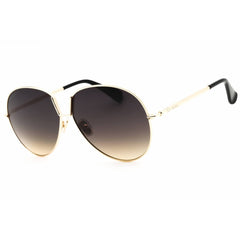Max Mara Women's Sunglasses - Gold Metal Aviator Shape Full Rim Frame | MM0081 32B