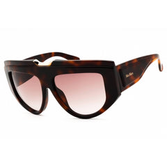 Max Mara Women's Sunglasses - Dark Havana Acetate Oversized Frame | MM0083 52F