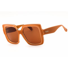 Max Mara Women's Sunglasses - Orange Acetate Oversized Full Rim Frame | MM0088 44E