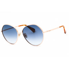 Max Mara Women's Sunglasses - Gold Metal Round Shape Full Rim Frame | MM0096 33W