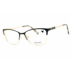 Nine West Women's Eyeglasses - Emerald Metal Cat Eye Full Rim Frame | NW1106N 340