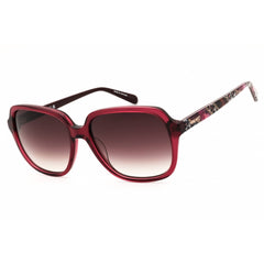 Nine West Women's Sunglasses - Magenta Crystal Acetate Square Full Rim | NW663S 615