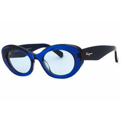 Salvatore Ferragamo Women's Sunglasses - Blue Acetate Cat Eye Full Rim | SF1080S 435