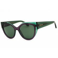 Salvatore Ferragamo Women's Sunglasses - Transparent Green/Violet Frame | SF2004S 318