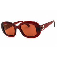 Salvatore Ferragamo Women's Sunglasses - Transparent Rust Oval Frame | SF2038SE 224