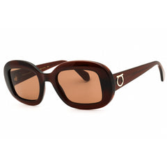 Salvatore Ferragamo Women's Sunglasses - Transparent Brown Oval Frame | SF2038SE 232