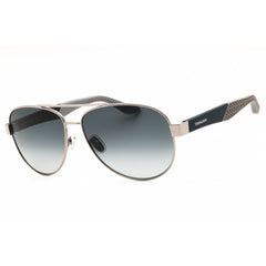 Salvatore Ferragamo Men's Sunglasses - Shiny Light Ruthenium Full Rim | SF275SN 021