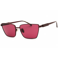 Salvatore Ferragamo Women's Sunglasses - Wine Metal Cat Eye Shape Frame | SF331S 606