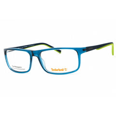 Timberland Men's Eyeglasses - Blue Injected Propionate Rectangular Frame | TB50017 090