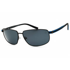 Timberland Men's Sunglasses - Matte Black Metal Rectangular Full Rim | TB9325 02D