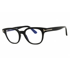 Tom Ford Unisex Eyeglasses - Shiny Black Acetate Square Full Rim Frame | FT6130-B 001
