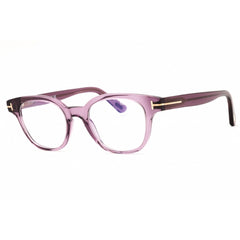 Tom Ford Unisex Eyeglasses - Shiny Violet Acetate Square Full Rim Frame | FT6130-B 081