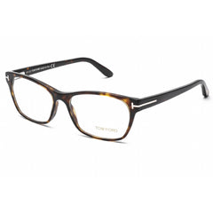 Tom Ford Women's Eyeglasses - Dark Havana Acetate Rectangular Frame | FT5405 052