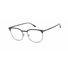 Tom Ford Men's Eyeglasses - Matte Black Metal Oval Full Rim Frame | FT5549-B 005
