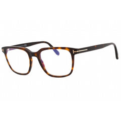 Tom Ford Men's Eyeglasses - Dark Havana Acetate Rectangular Frame | FT5818-B 052